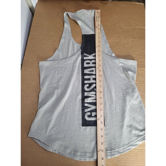 Gymshark Bold Stringer A1A5X-GBDG Lifting Racerback Tank Top - Picture 4 of 8